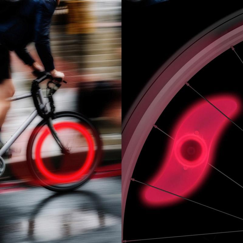 2-Pack LED ljus till cykelhjul / Ekrarna