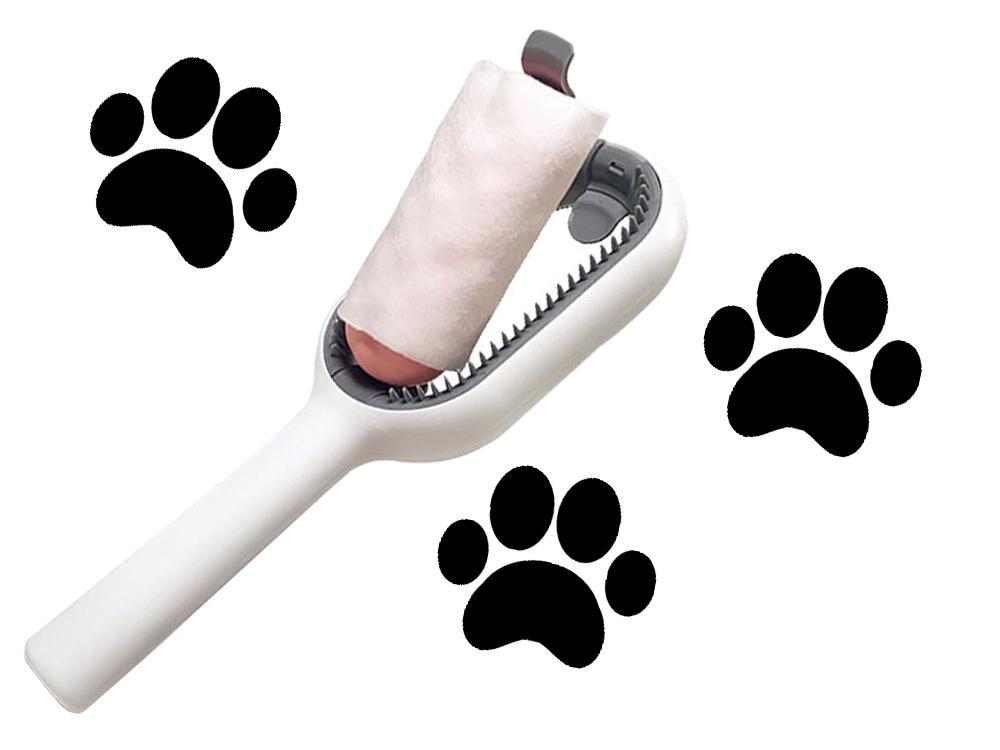 3i1 Hund- / Kattborste i silikon / Tvättborste