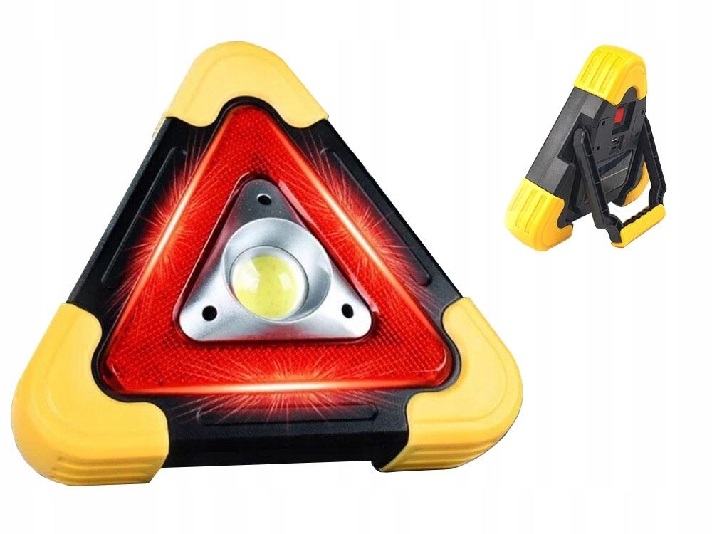 3-i-1 Varningstriangel-Kraftfull Ficklampa Och Powerbank