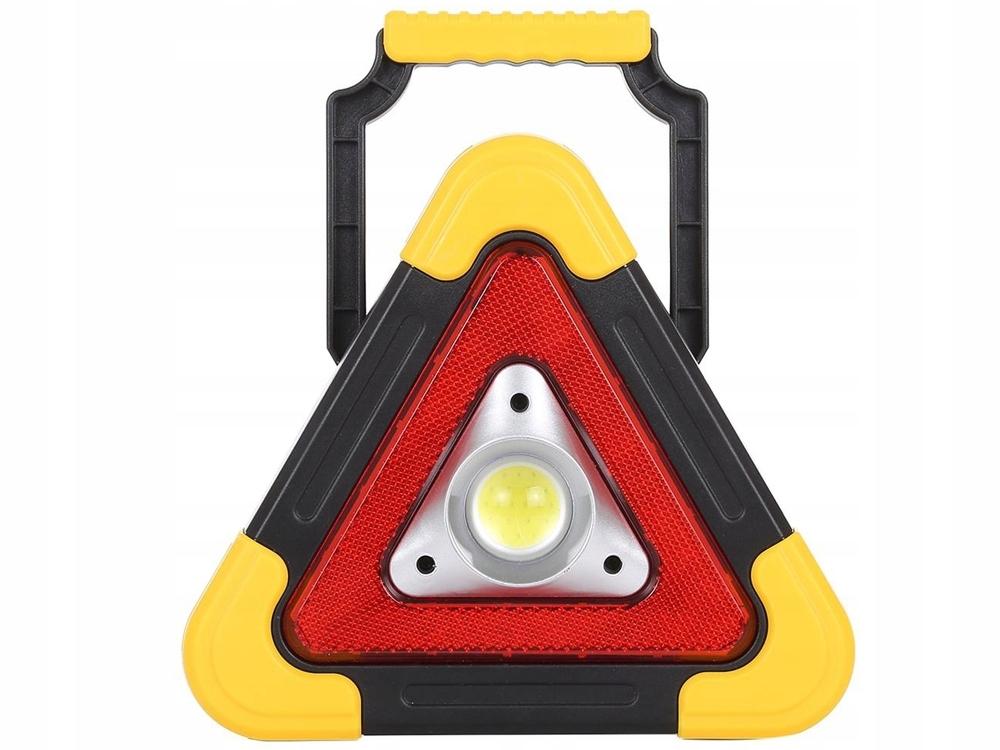 3-i-1 Varningstriangel-Kraftfull Ficklampa Och Powerbank