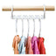 8-pack Garderobsorganisatör för klädhängare - Få mer plats i garderoben