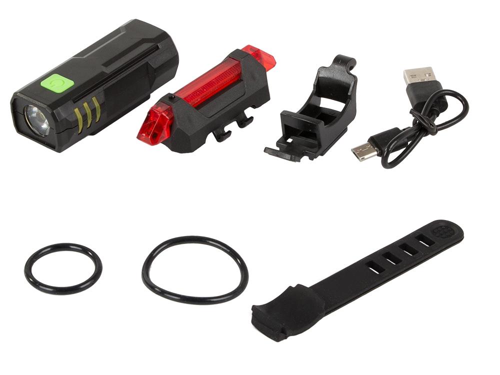Cykelljus Fram och Bak LED – USB-Uppladdningsbar