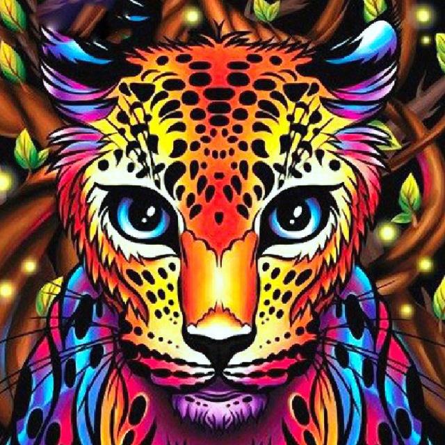 Diamond Painting / Diamantmålning - 30x40cm - Leopard