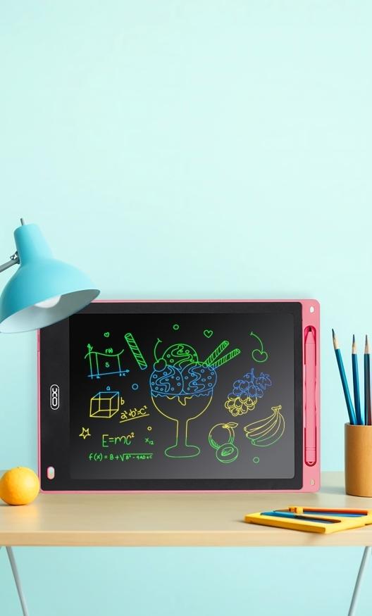 Digital Ritplatta för Barn - Praktiskt LCD, 10" Tablet med Penna