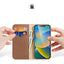 Dux Ducis iPhone 14 Plus Plånboksfodral i äkta läder med RFID skydd
