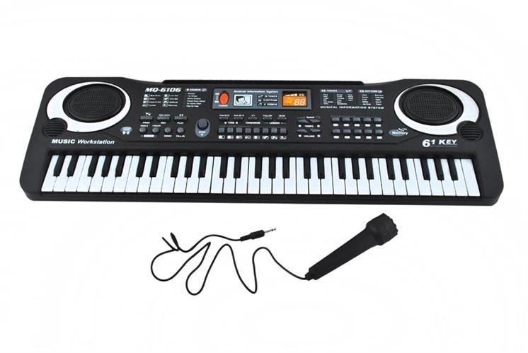 Elektronisk orgel - 61 tangenter med mikrofon
