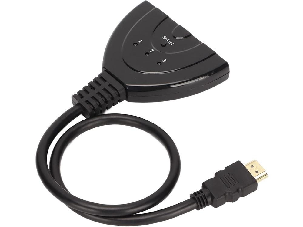 HDMI Switch 3+1 - 4K - med 50cm kabel