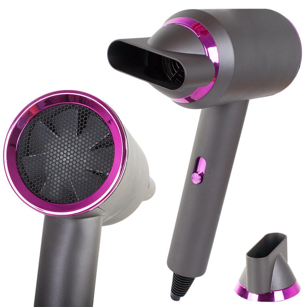Hårtørrer med LED-lampe og ionisering