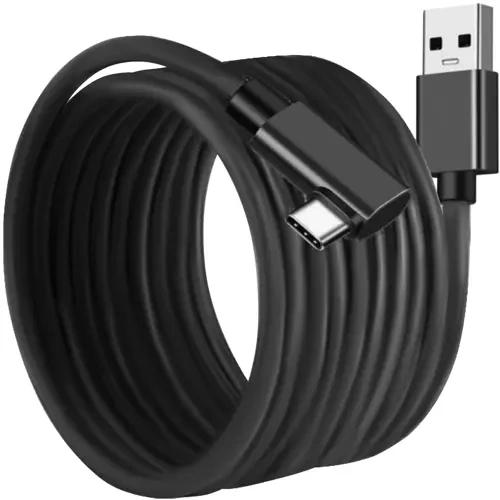 Izoxis USB-A 2.0 till USB-C Kabel – Extra Lång & Supersmidig 5m