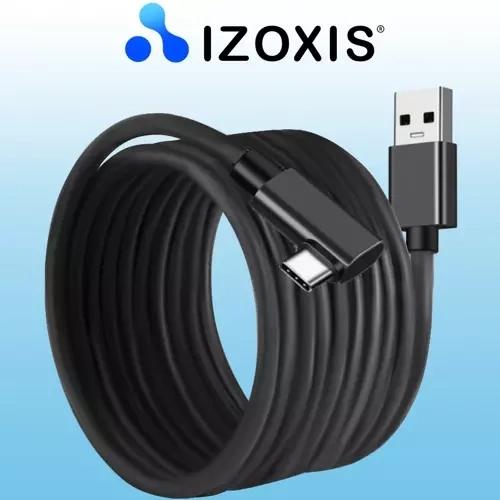 Izoxis USB-A 2.0 till USB-C Kabel – Extra Lång & Supersmidig 5m