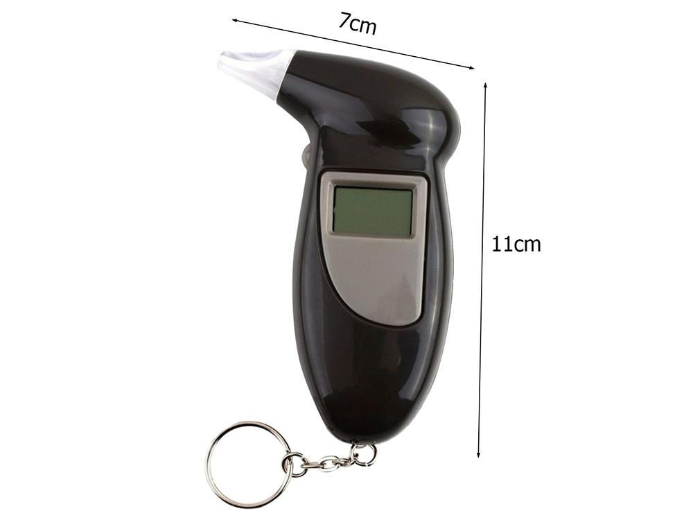 Kompakt alkomätare med nyckelring och LCD display