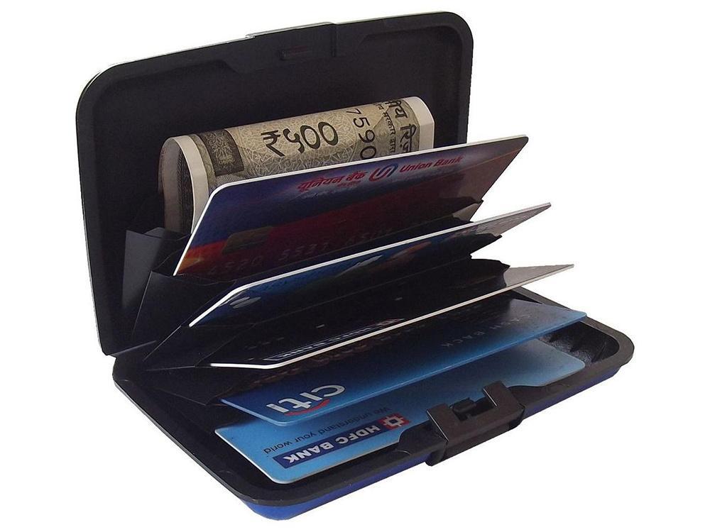 Korthållare i Aluminium - RFID-Säker