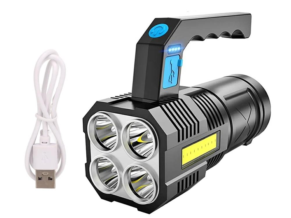 Kraftfull Uppladdningsbar LED-ficklampa