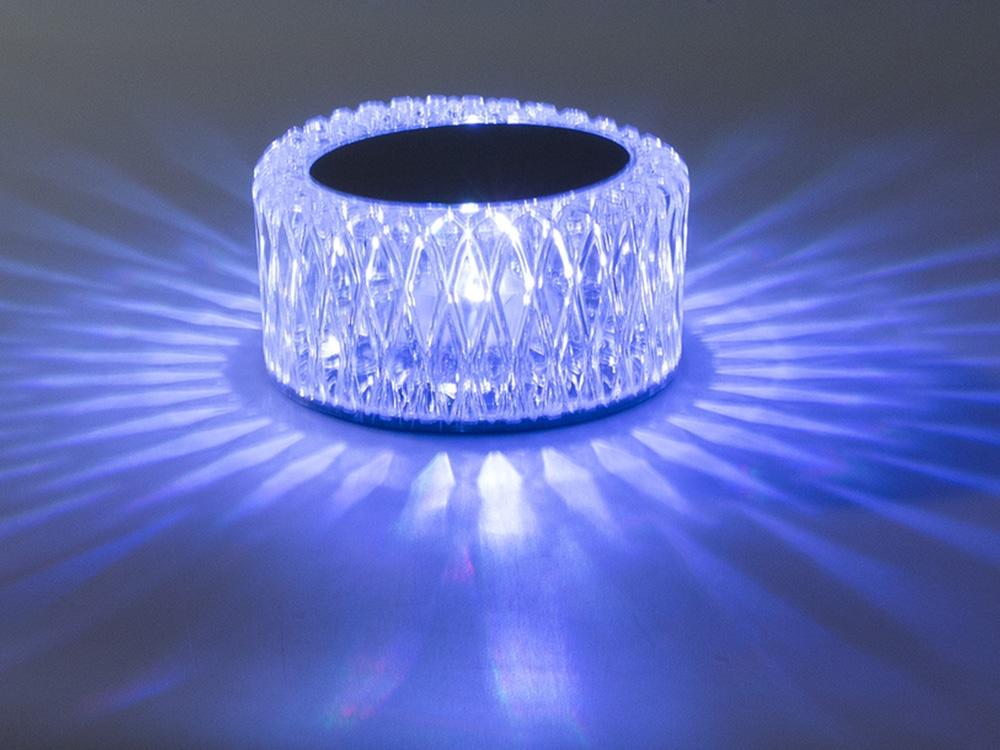 Kristallbordslampa i LED med RGB-belysning