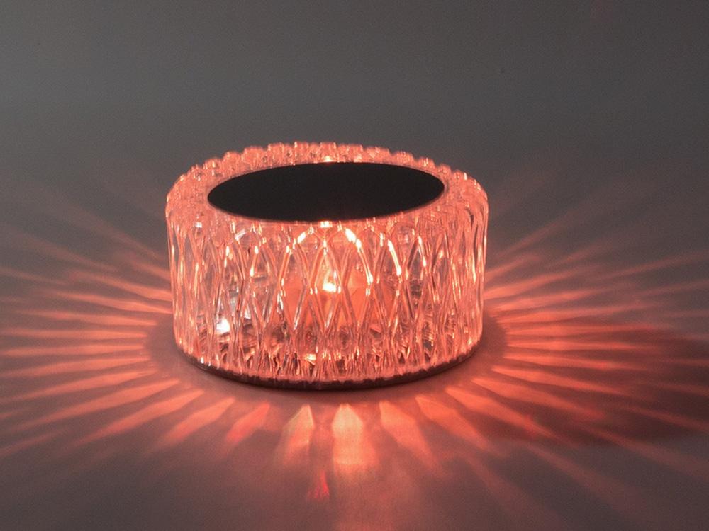 Kristallbordslampa i LED med RGB-belysning