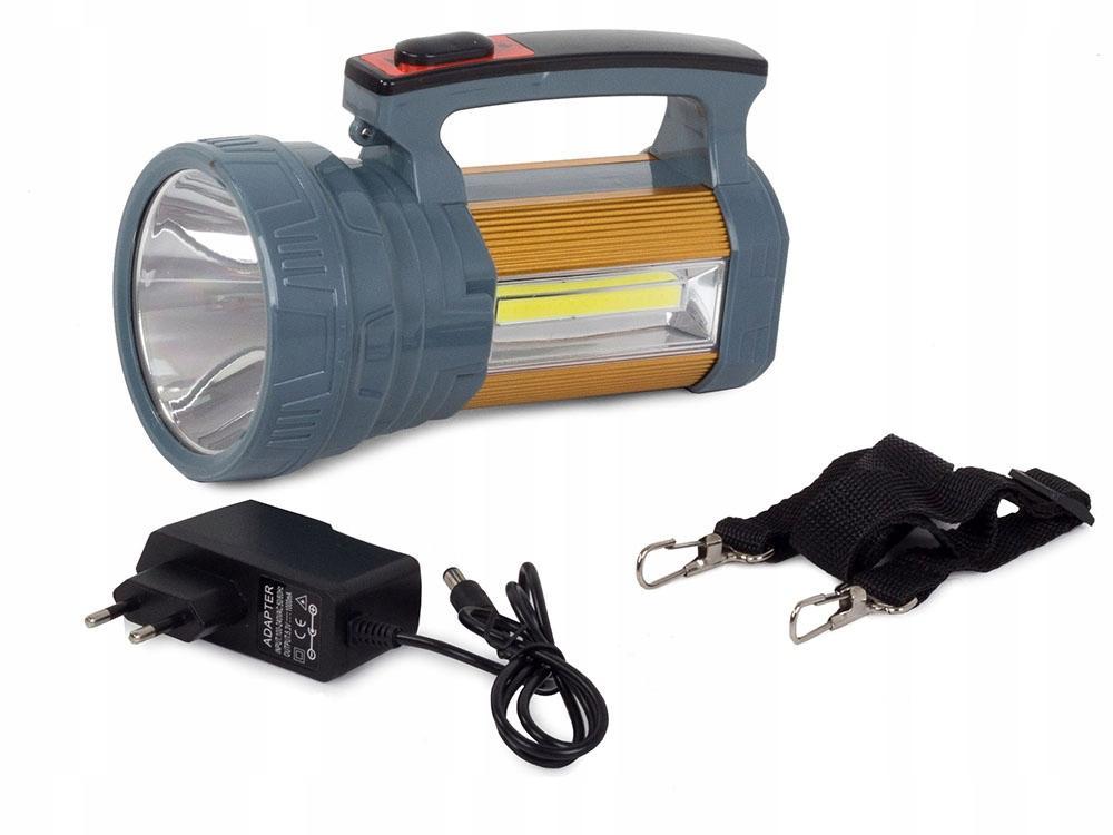 Genopladelig lommelygte - Søgelygte - CREE XM-L L2 LED - Solceller