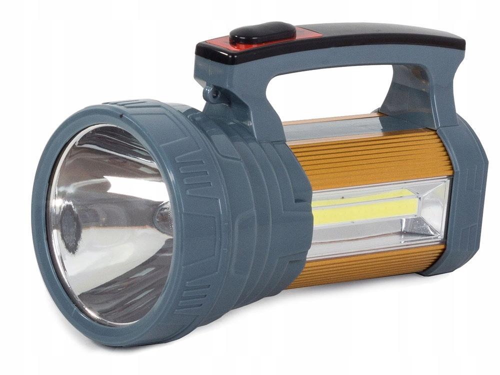 Genopladelig lommelygte - Søgelygte - CREE XM-L L2 LED - Solceller