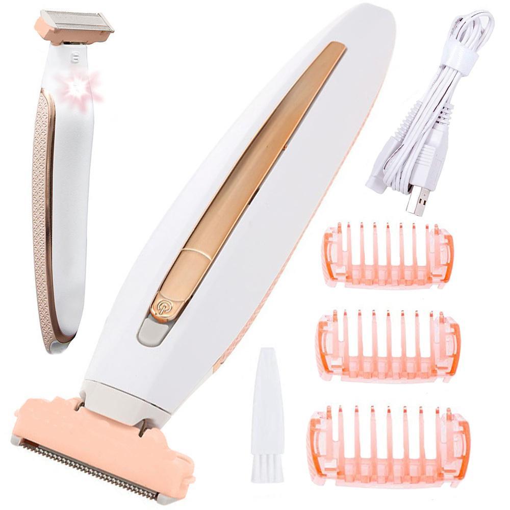 Genopladelig kropstrimmer / epilator med belysning