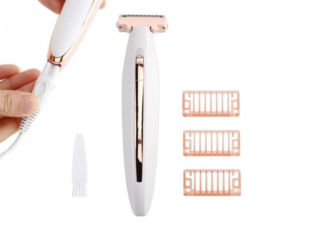 Genopladelig kropstrimmer / epilator med belysning