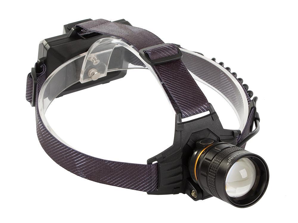 Genopladelig pandelampe - CREE XHP160 - Luftfartøj aluminium - 1000m