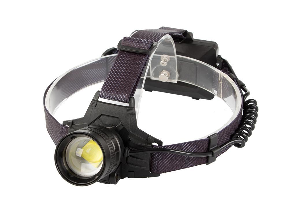 Genopladelig pandelampe - CREE XHP160 - Luftfartøj aluminium - 1000m