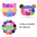 Loom Bands Kit - 600st i olika färger och flera tillbehör