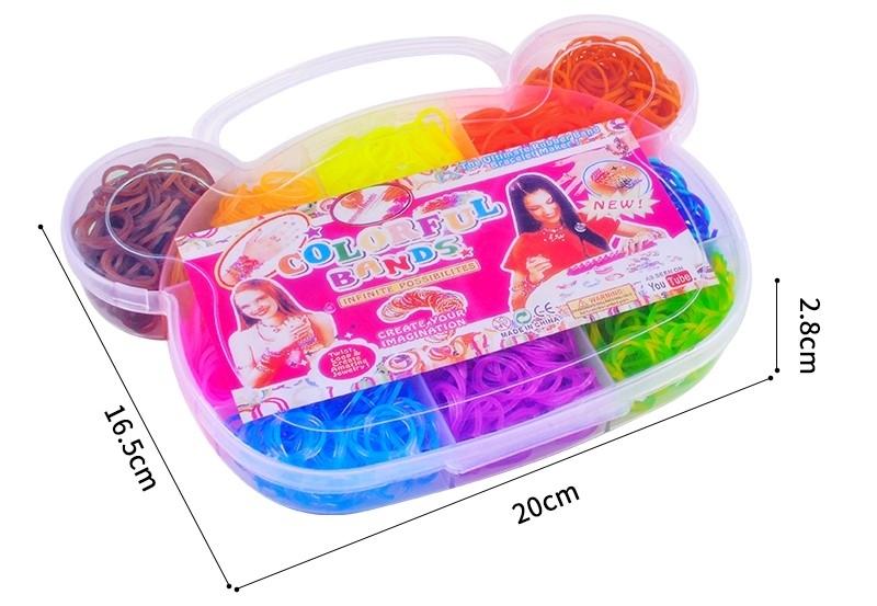 Loom Bands Kit - 600st i olika färger och flera tillbehör