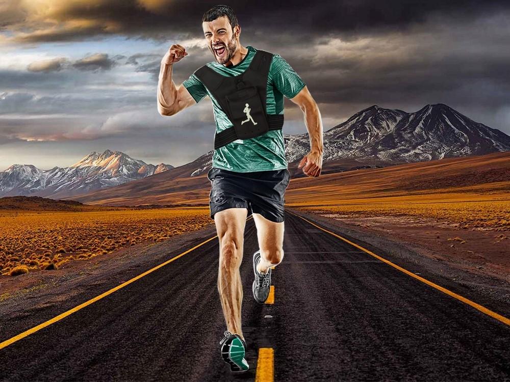 Løbevest / Joggingvest med mobillomme