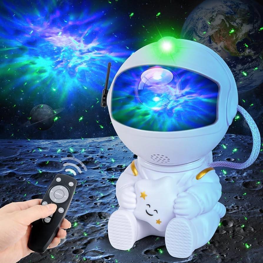 Lysande Astronaut Galaxy Lampa/Stjärnprojektor Med Stjärnhimmel