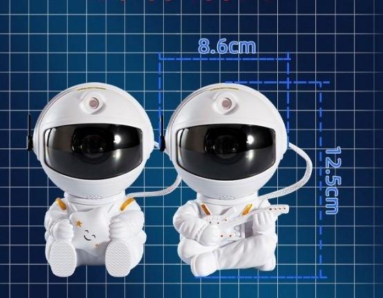 Lysande Astronaut Galaxy Lampa/Stjärnprojektor Med Stjärnhimmel