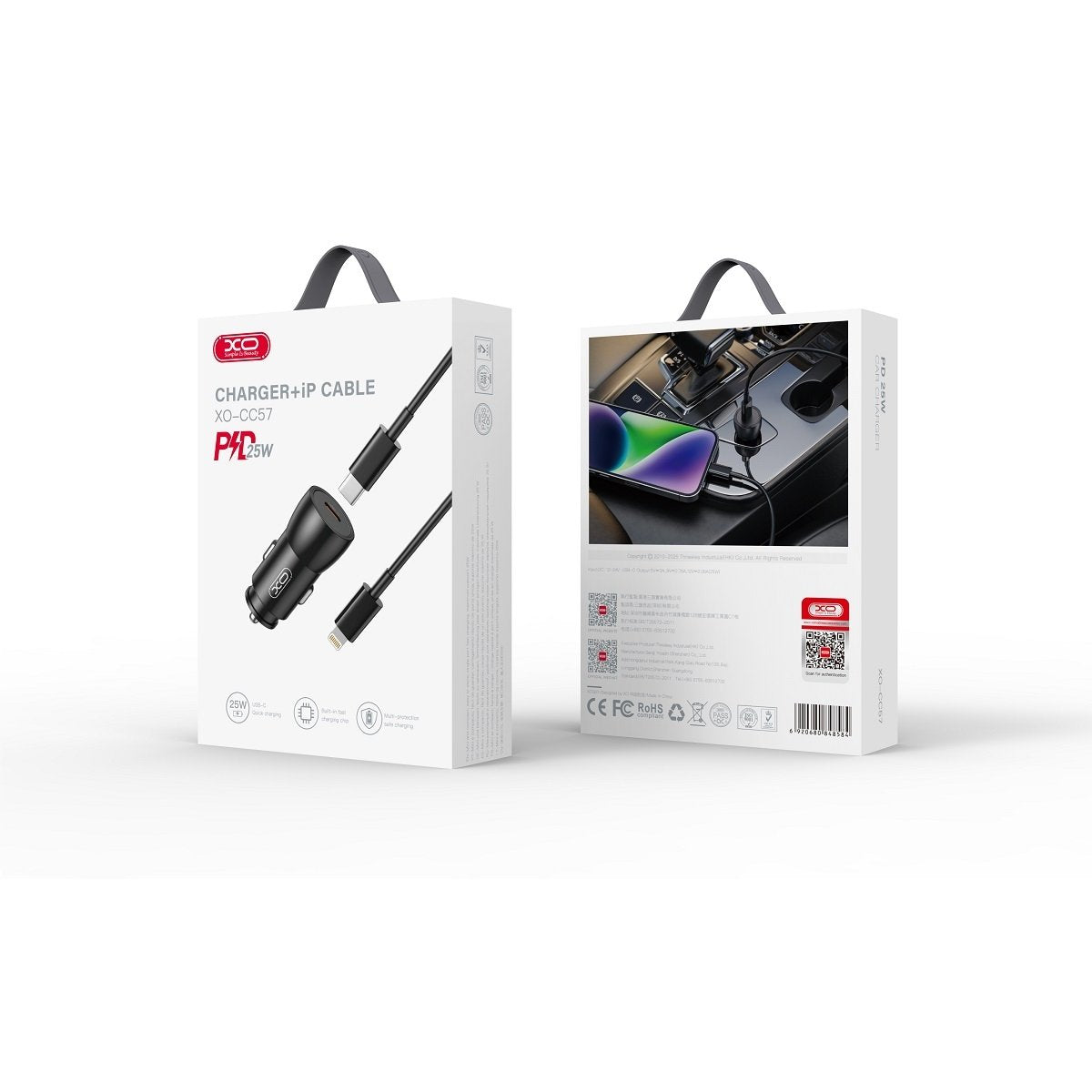 Maxlife CC57 PD Billaddare 1x USB-C med Laddkabel