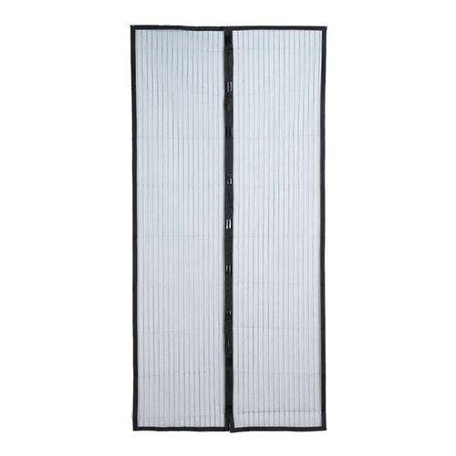 Myggnät för dörr med magnetstängning. 210cm x 100cm Svart