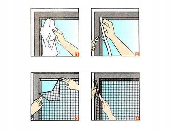Myggnät för fönster upp till 180x150 cm