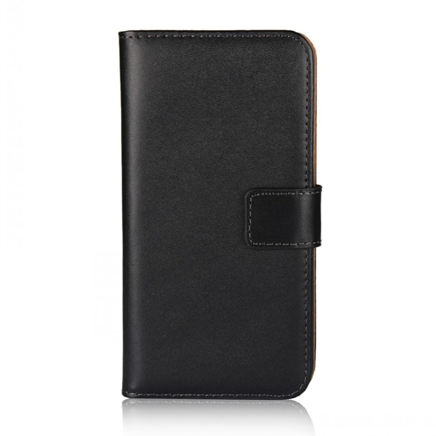 Plånboksfodral iPhone 15 Plus äkta skinn