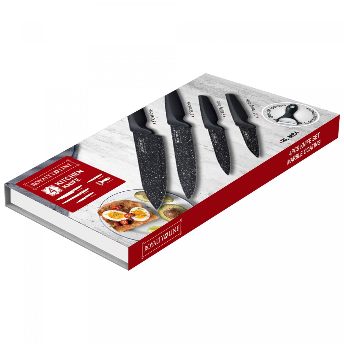 Royalty Line - 4 delars knivset och gratis keramisk skalare