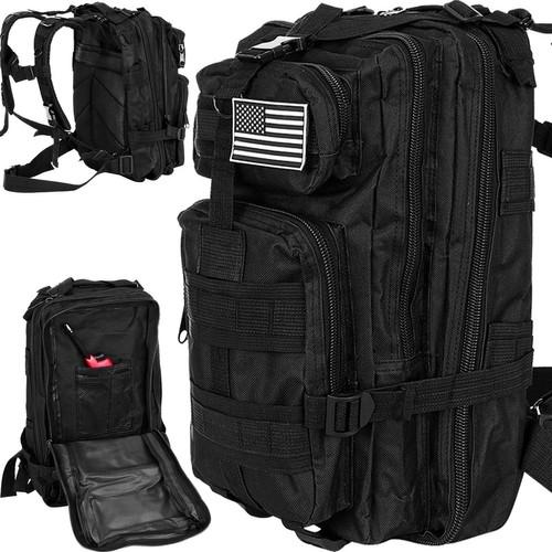SVART RYGGSÄCK - 26L