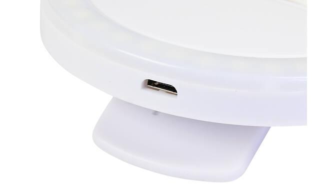 Selfie-lampe / LED-lampe, 3 lystilstande, Universal, Genopladelig