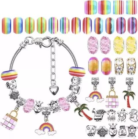 Set för smyckestillverkning - 5 armband - 5 halsband
