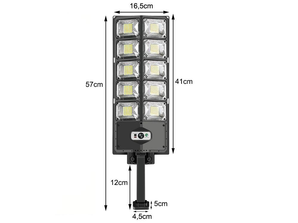 Solcellsdrivna LED Lampa Med Rörelsesensor & Fjärrkontroll