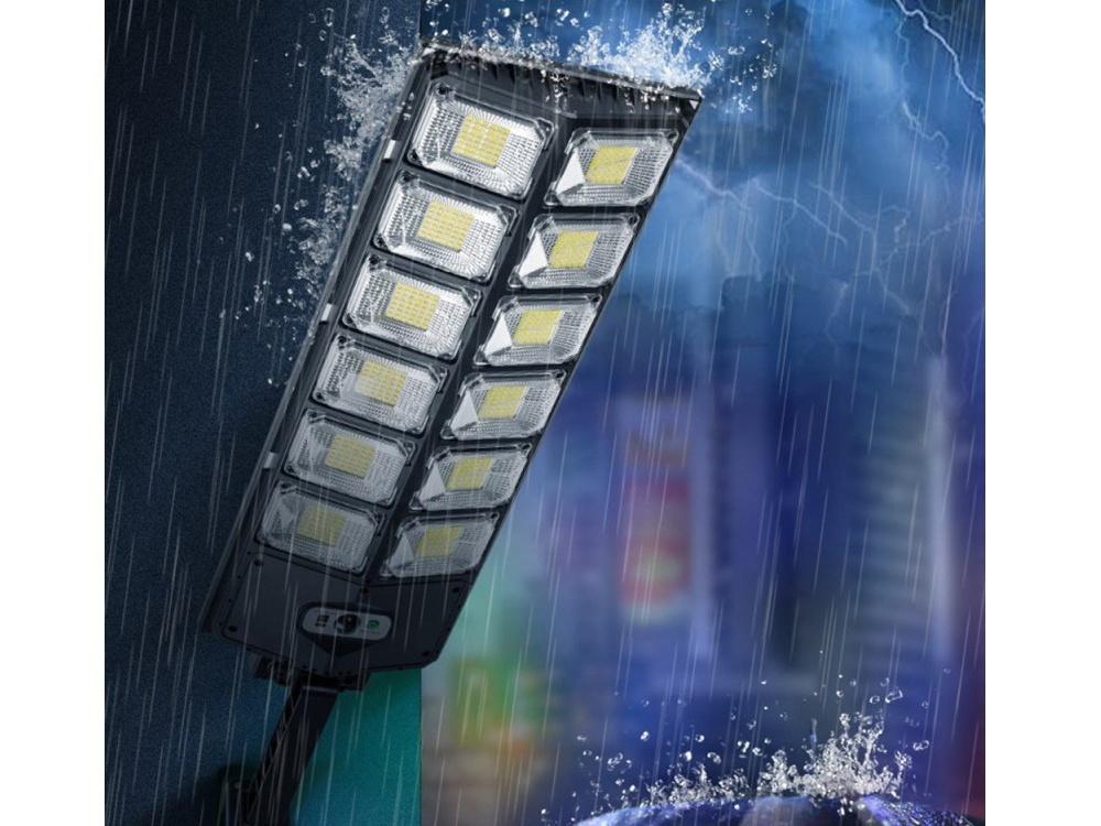 Solcellsdrivna LED Lampa Med Rörelsesensor & Fjärrkontroll