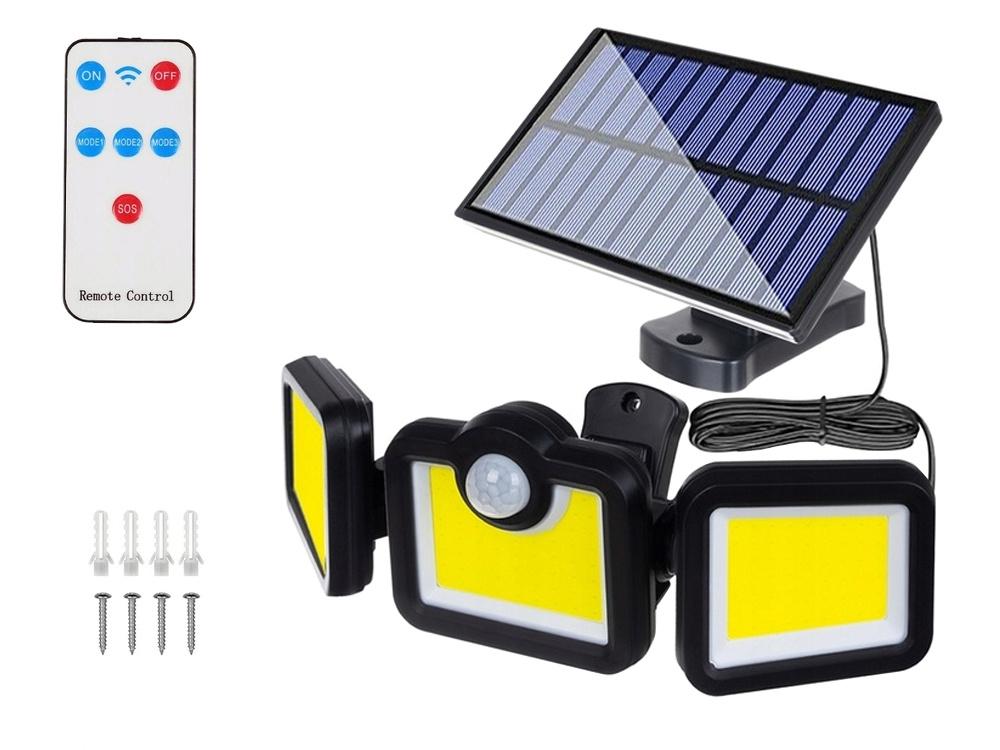 Solcellslampa med Rörelsesensor och Separat Solpanel – 171 LED för Trädgård