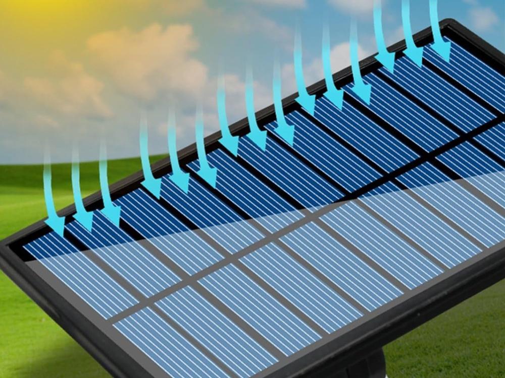 Solcellslampa med Rörelsesensor och Separat Solpanel – 171 LED för Trädgård