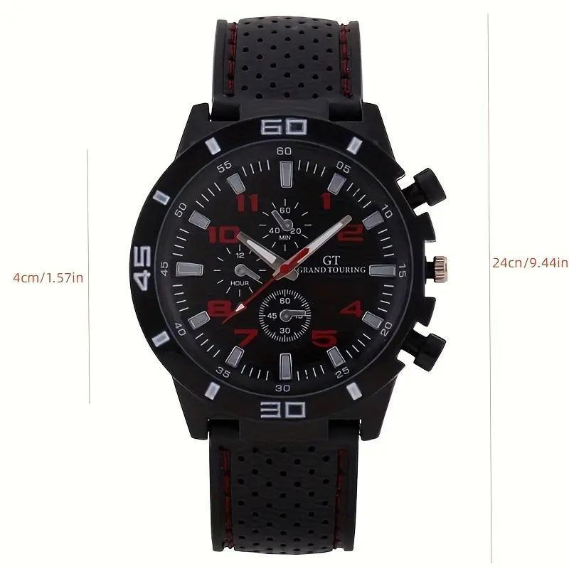 Sportig Quartz Klocka / Armbandsur med Silikonarmband