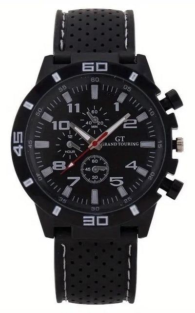 Sportig Quartz Klocka / Armbandsur med Silikonarmband
