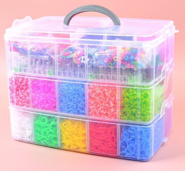 Superstort Loom Bands Kit - 28.000st och massor med tillbehör.