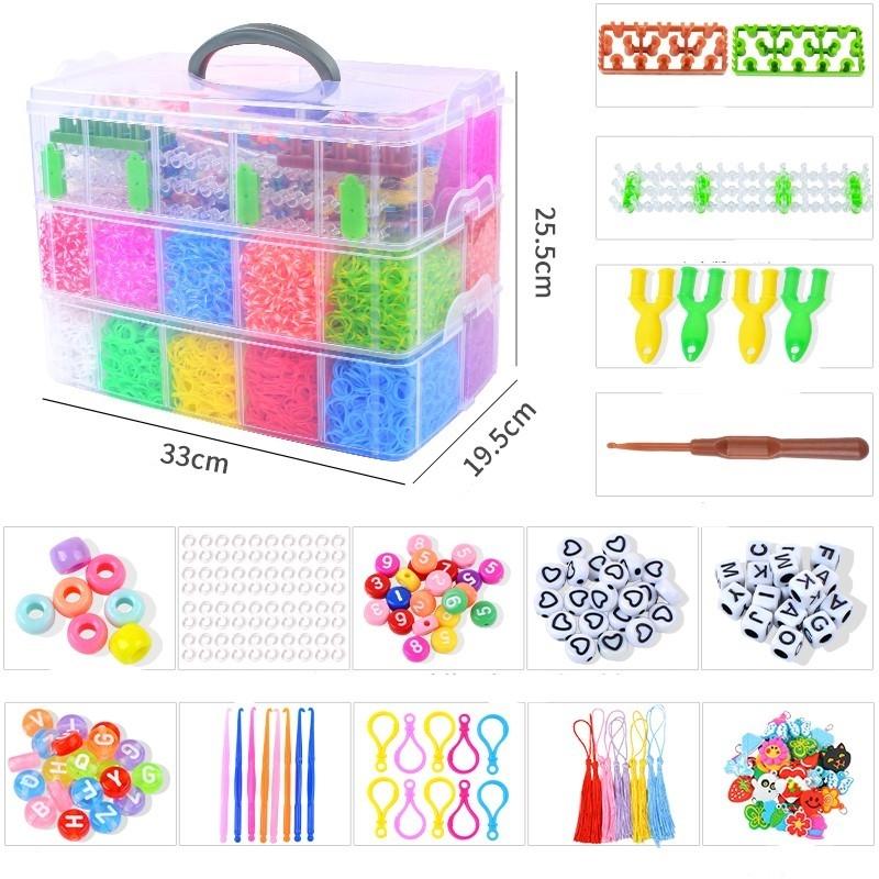 Superstort Loom Bands Kit - 28.000st och massor med tillbehör.