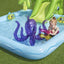 Uppblåsbar Pool med rutchkana, djur, vattensprut, 239x206x86cm