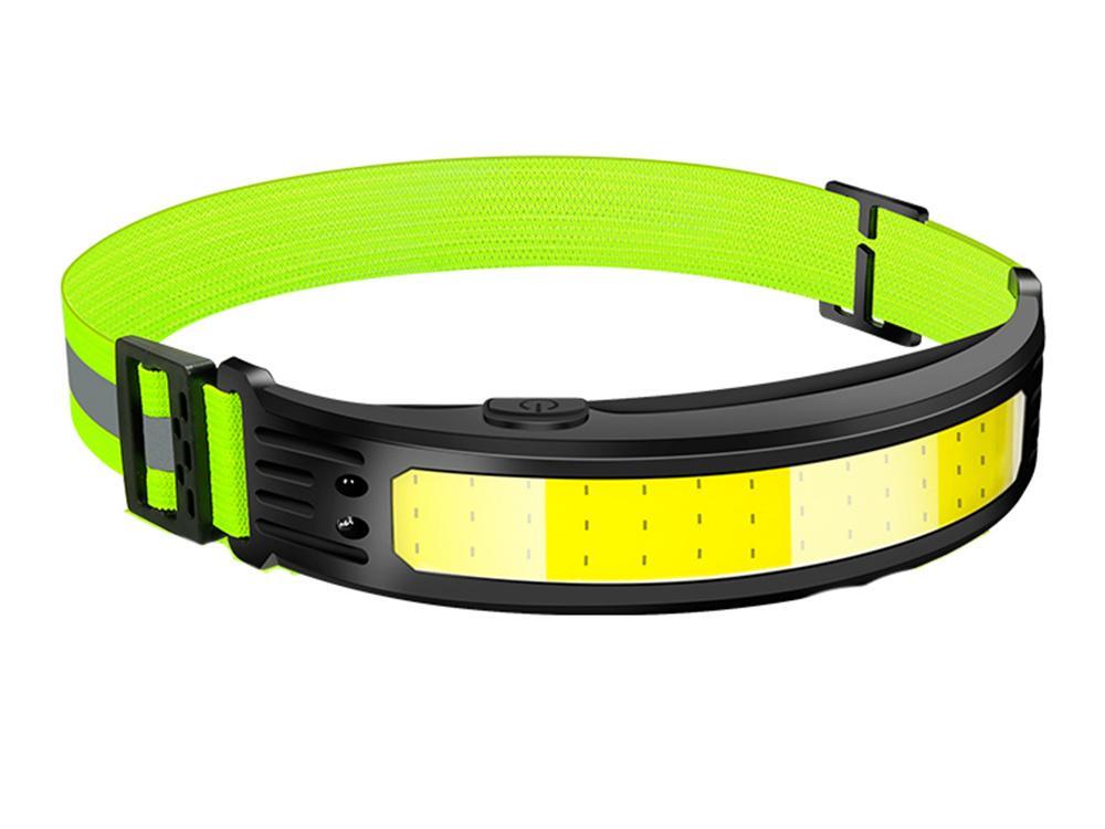 Genopladelig pandelampe - COB LED - Vandtæt
