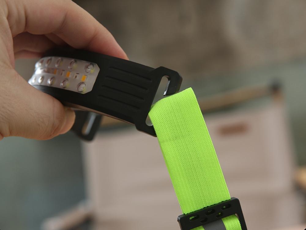 Genopladelig pandelampe - COB LED - Vandtæt