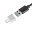 4-ports USB Hub med USB-C adapter utan kostnad